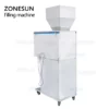 Parte trasera de la máquina llenadora por pesaje semiautomática