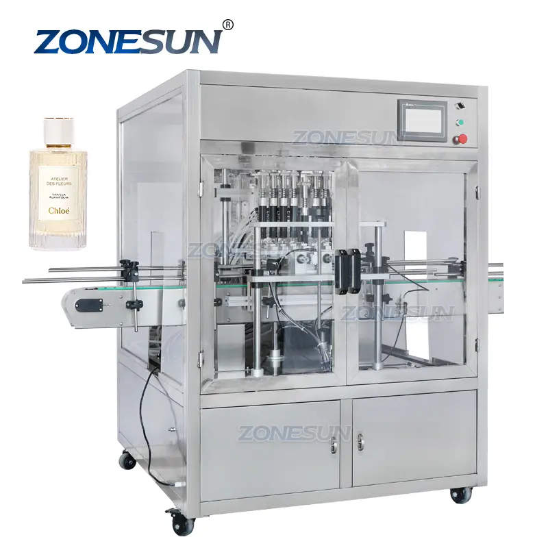 Máquina automática de llenado de perfumes de 8 cabezales