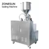 Back Side of semi automatic tube filling and sealing machine