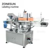 back of automatic round bottle labeling machine