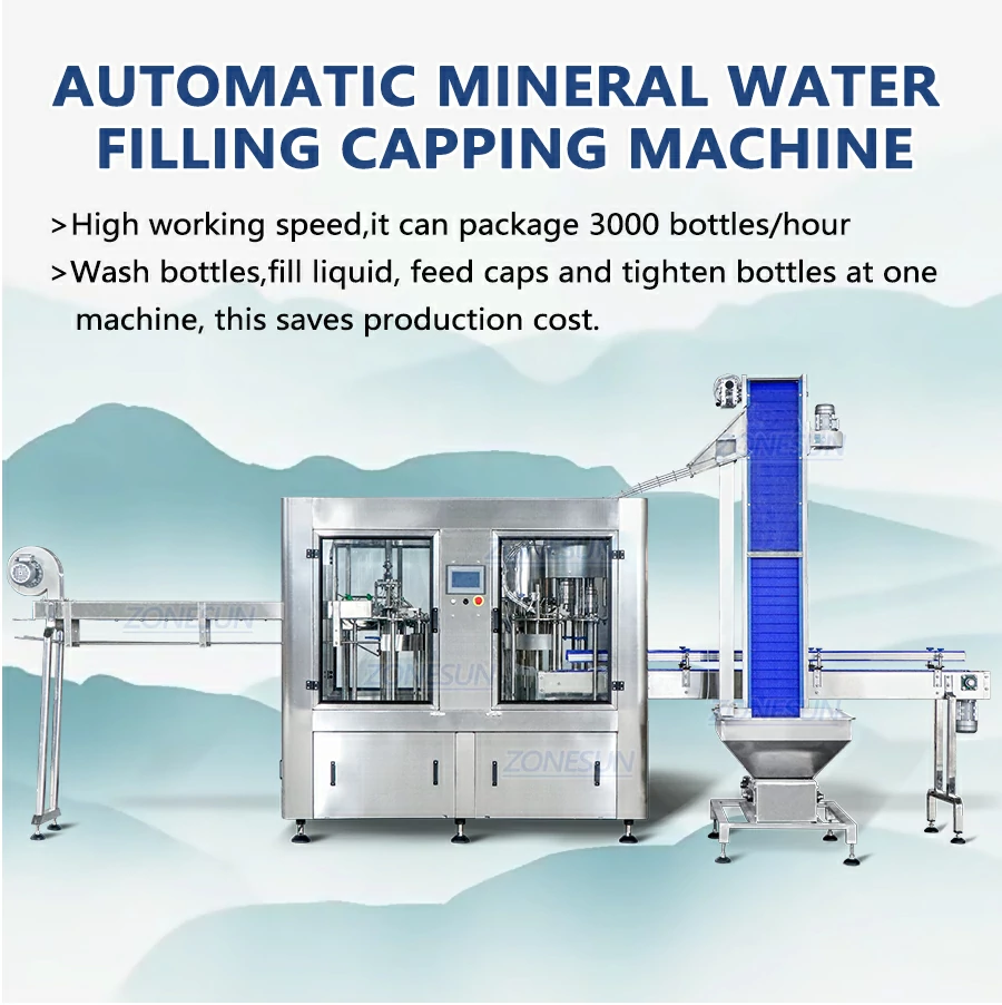 Automatic Mineral Water Bottle Filling Capping Machine