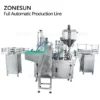 ZS-FAL180A4 Automatic Paste Filling Capping Machine Line With Cap Feeder p6