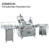 ZS-FAL180A4 Automatic Paste Filling Capping Machine Line With Cap Feeder p4