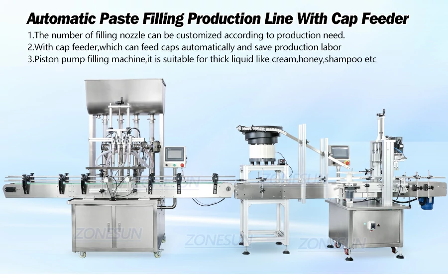 Automatic Chili Paste Bottle Filling Capping Machine