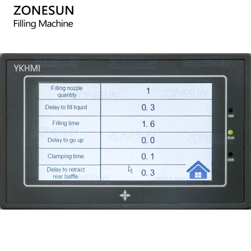 Panel de control del PLC