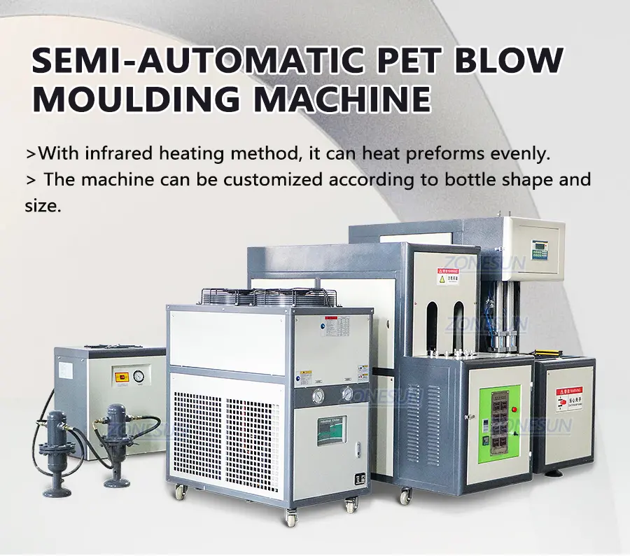 Semi Automatic PET Bottle Stretch Blow Moulding Machine