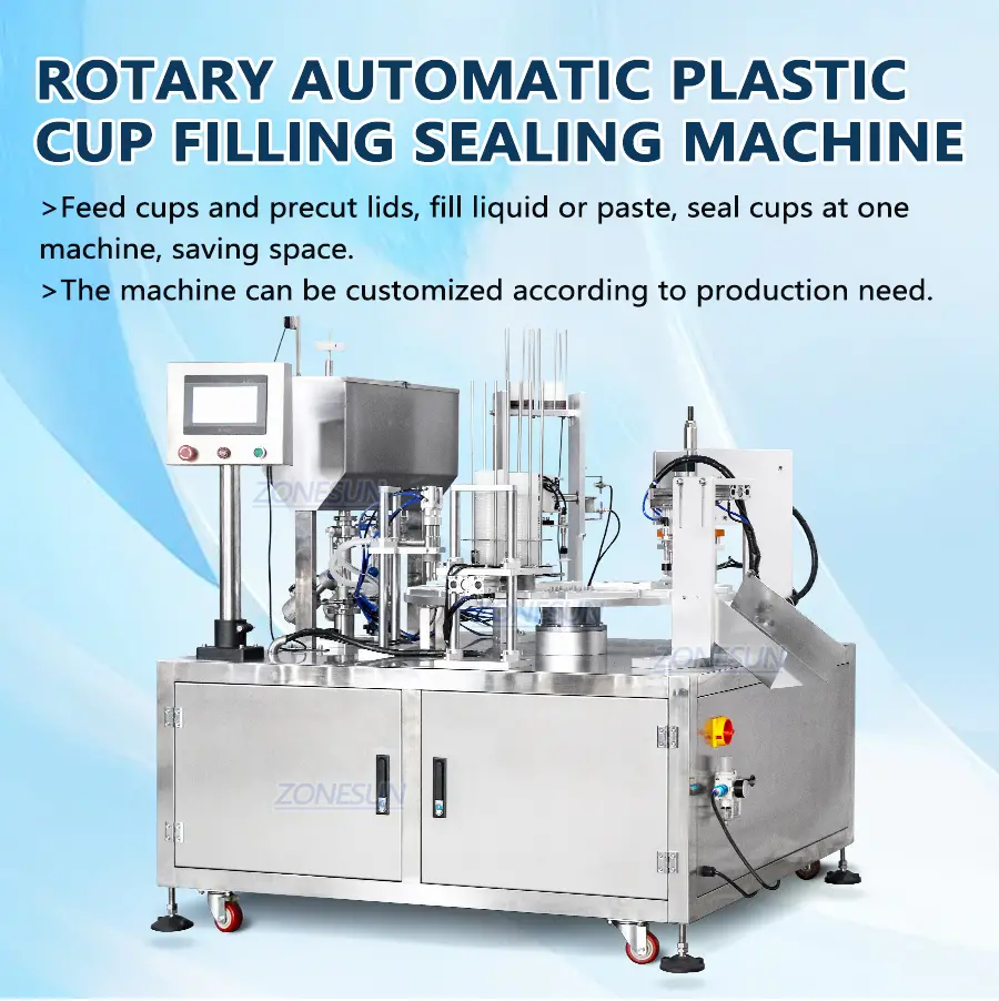 Automatic Cup Filling And Sealing Machine