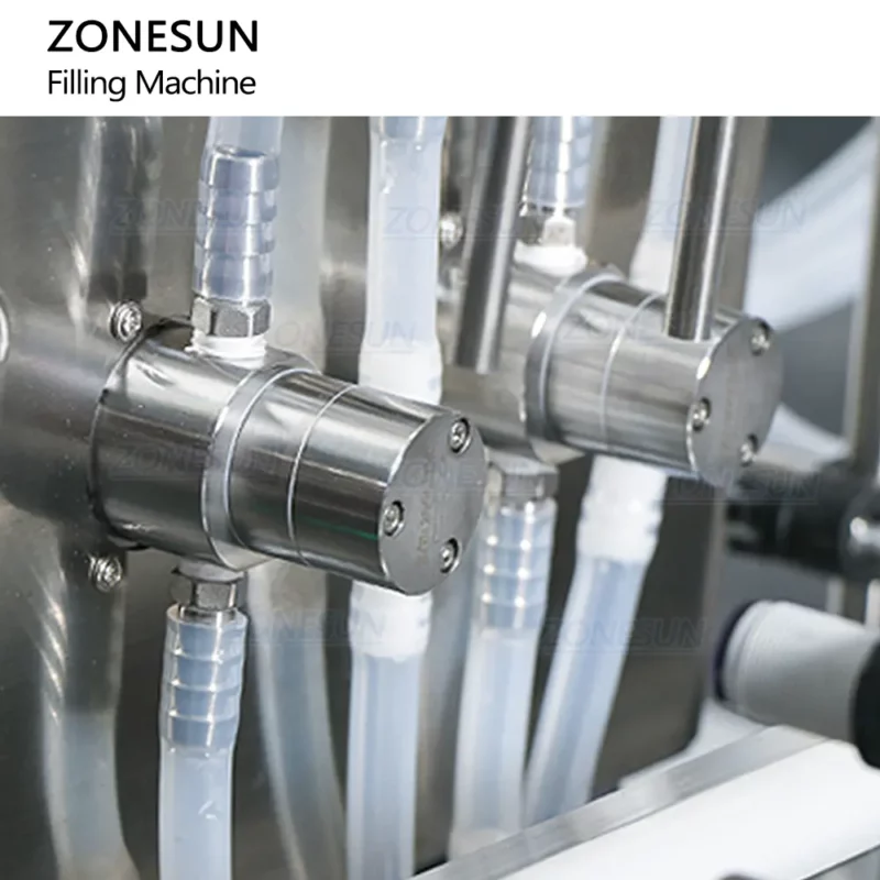 Máquina llenadora automática de tóner líquido para perfumes con bomba magnética ZS-DTMP4A 8003