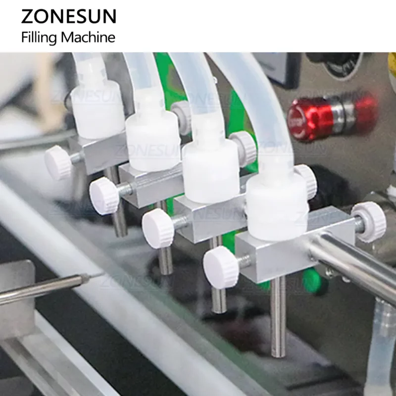 Máquina llenadora automática de tóner líquido para perfumes con bomba magnética ZS-DTMP4A 8004