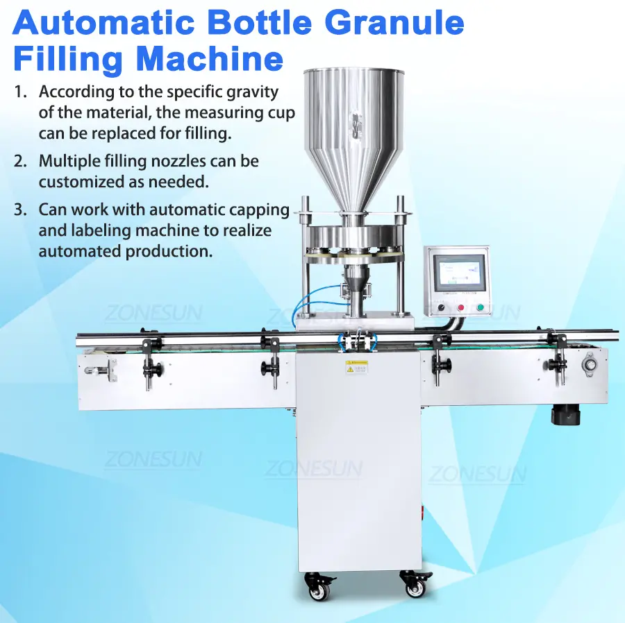Automatic Food Granule Volumetric Cup Filler