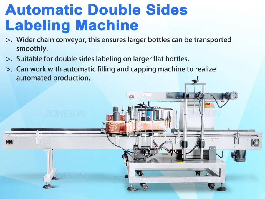 Máquina etiquetadora automática de botellas cuadradas Tabeltop