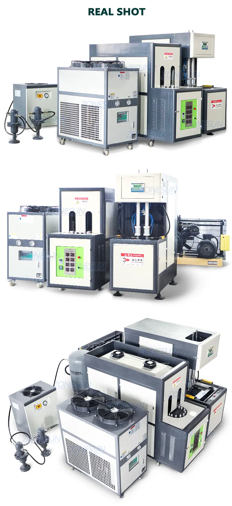 Real Shot of Stretch Blow Moulding Machine