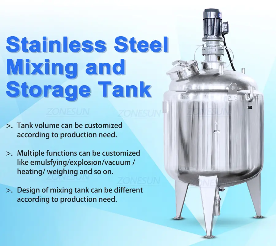 Stainless Steel Agitator Mixing Tank
