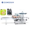 Máquina etiquetadora automática de botellas cuadradas de sobremesa