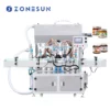 Máquina llenadora de pasta espesa con mezclador y calentador