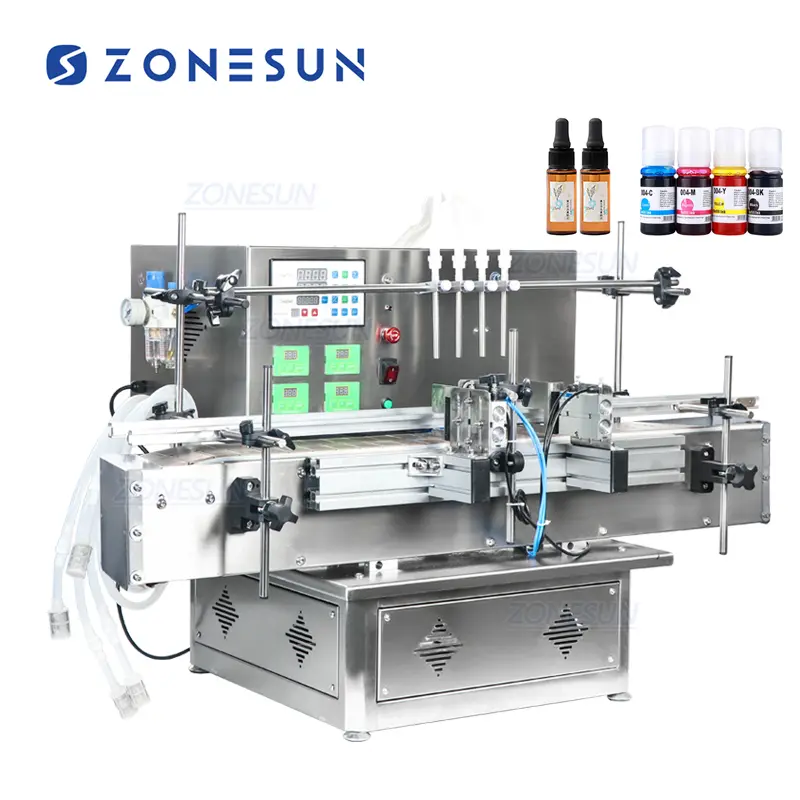 Máquina automática de sobremesa para el llenado de botellas