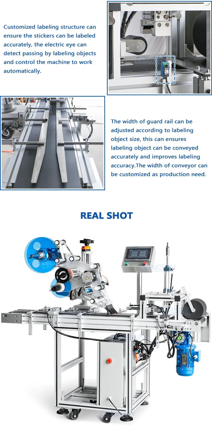 Real Shot of small box labeling machine