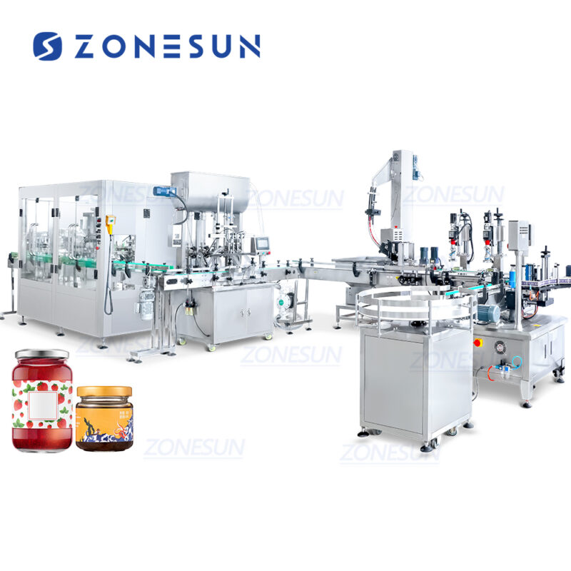 Automatic Strawberry Jam Bottle Filling Line