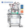 Máquina semiautomática de llenado de aerosoles