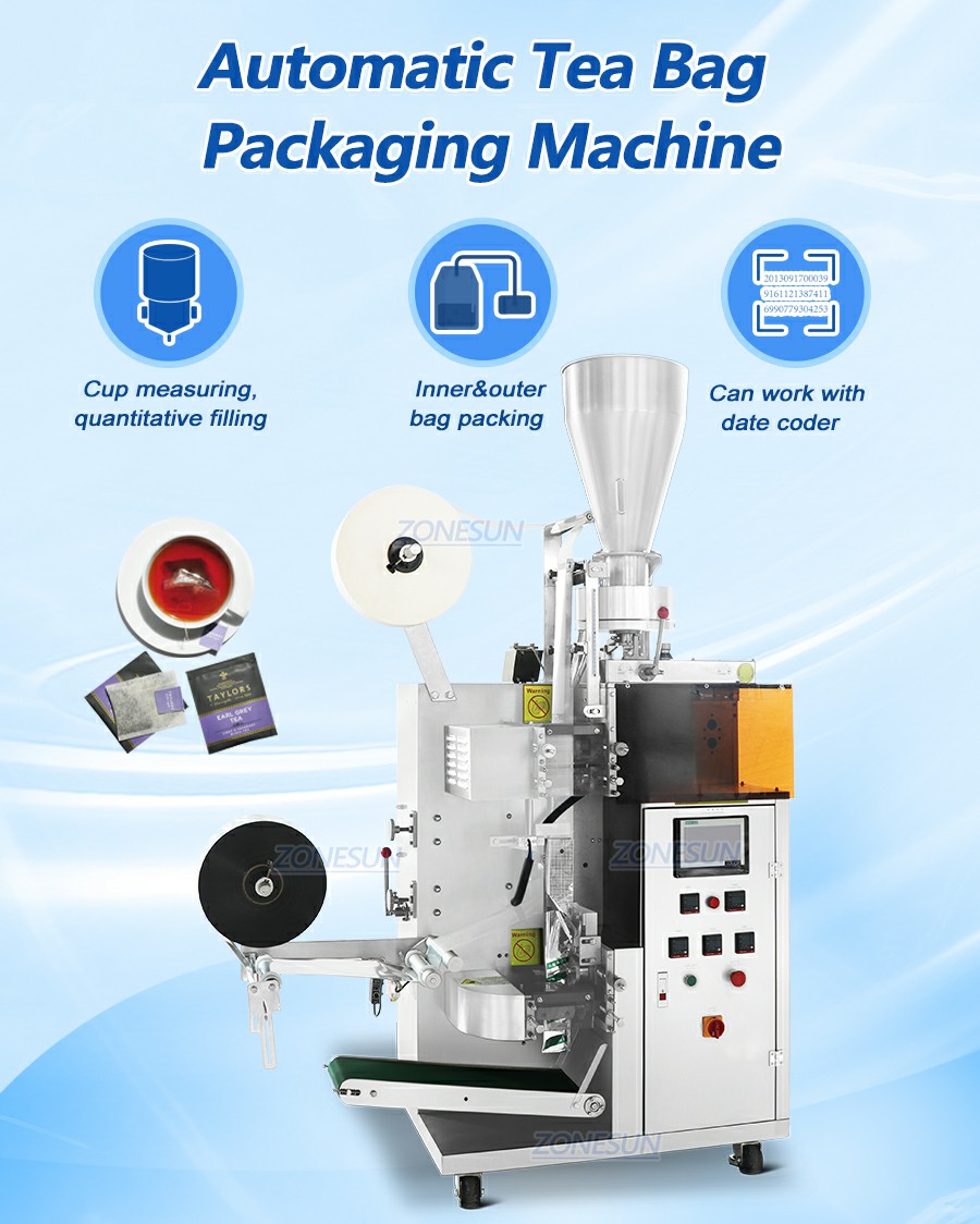 Envasadora automática de bolsitas de té