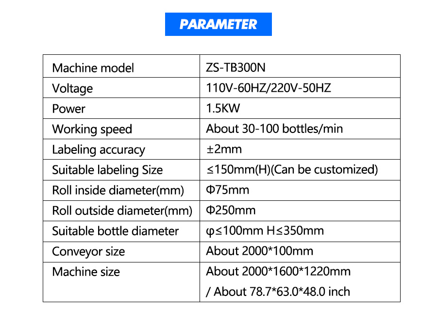 Parameter Of Tabletop Labeling Machine