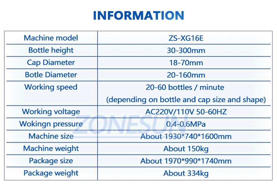 พารามิเตอร์ของเครื่องปิดฝาน้ำมันหอมระเหย