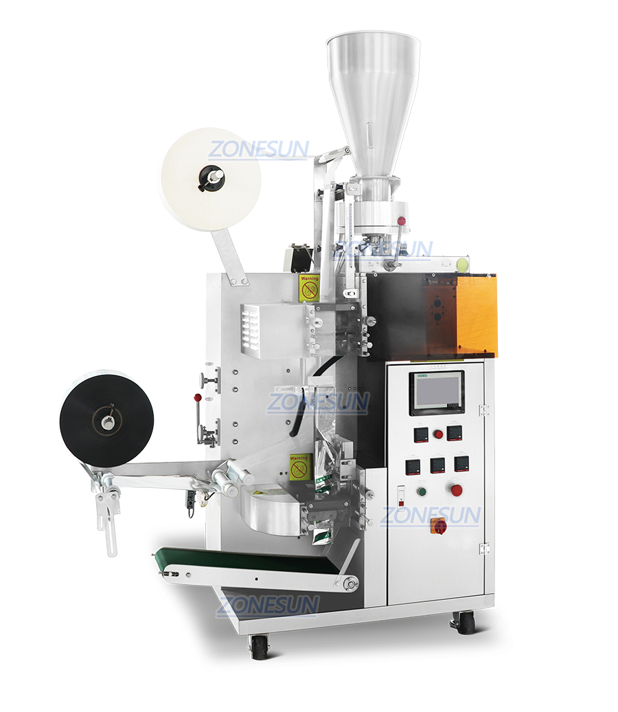 Imagen real de la máquina envasadora de té.