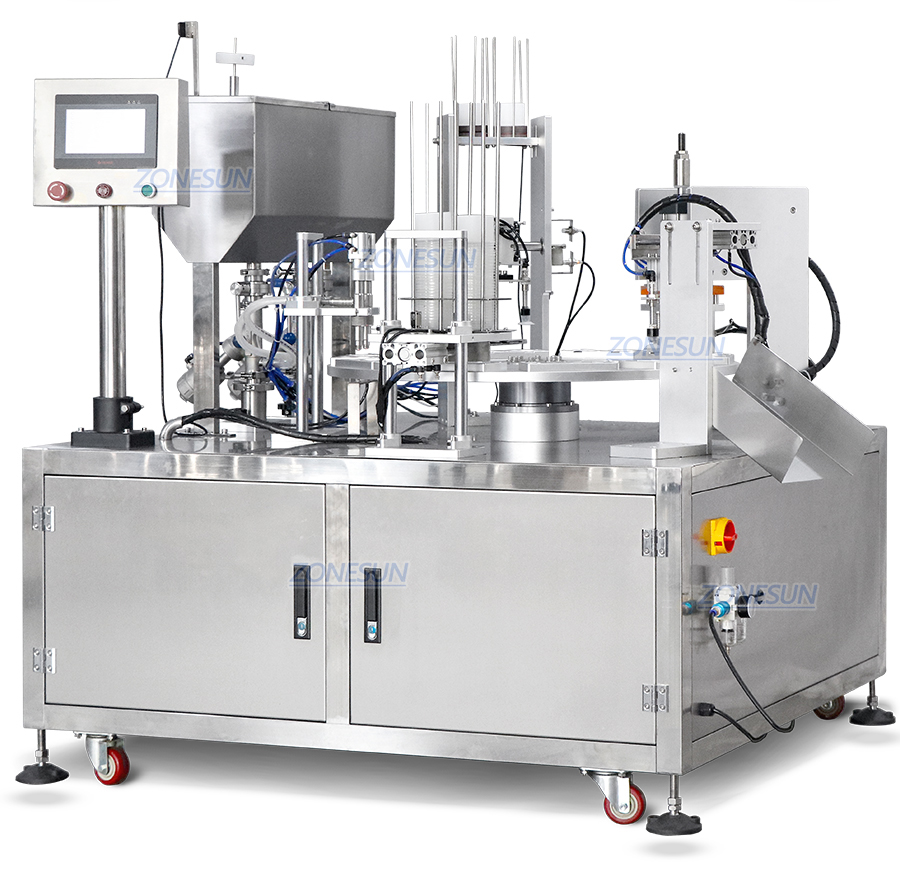 Rotary Cup Filling And Sealing Machine
