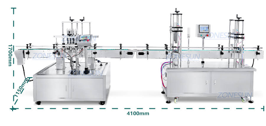 Size Of Perfume Filling And Crimping Machine