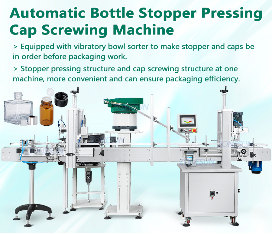 Máquina tapadora automática de botellas para difusores de aromas