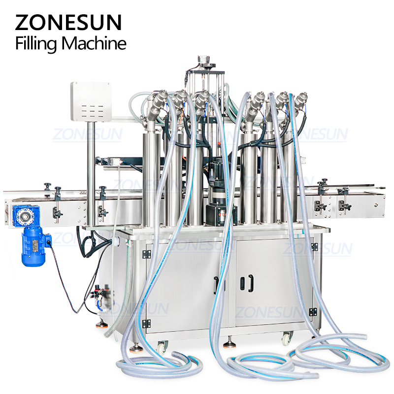 ด้านหลังของเครื่องบรรจุของเหลวแบบปริมาตร ด้านหลังของเครื่องบรรจุของเหลวแบบปริมาตร