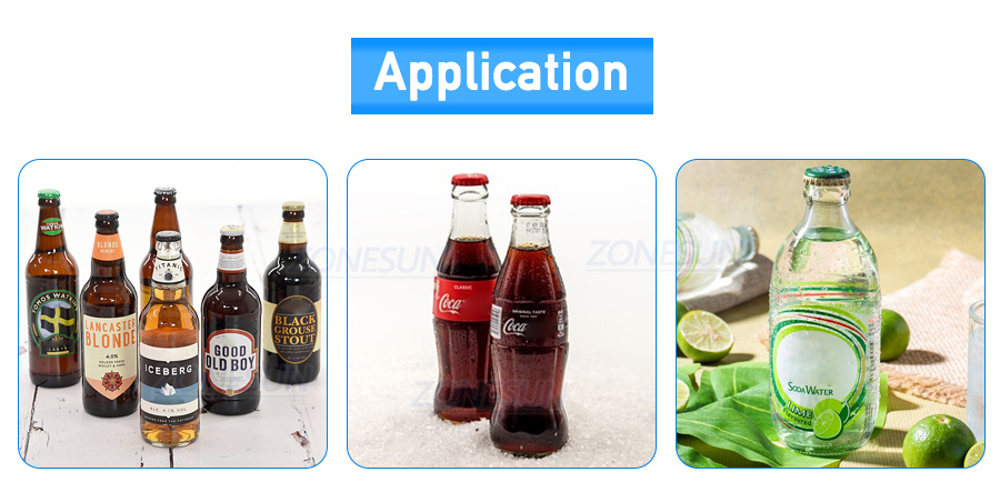 การใช้เครื่องบรรจุเครื่องดื่มอัดลม
