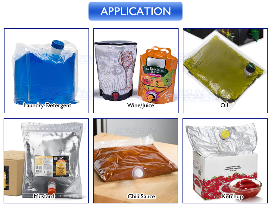 Application of bib filling machine