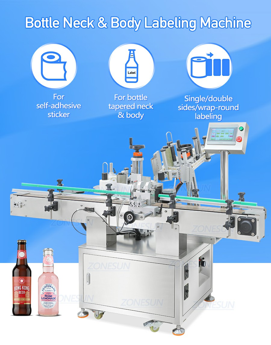 Automatic Beer Bottle Labeling Machine