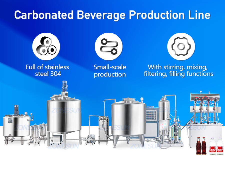 Carbonated Beverage Making And Filling Machine