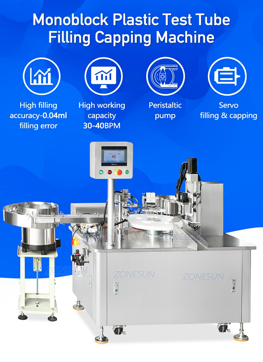 Automatic Screw Cap Microcentrifuge Tube Filling And Capping Machine
