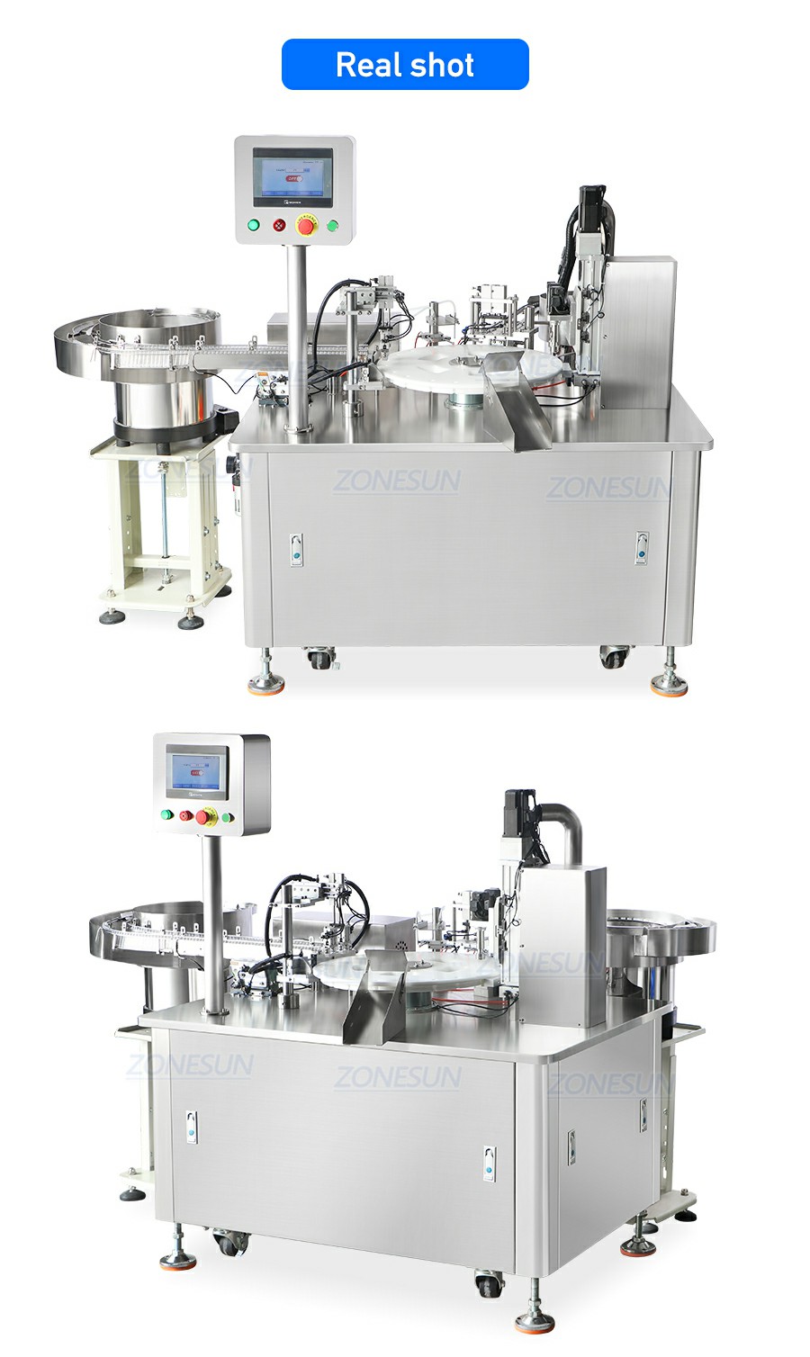 Real Shot Of Screw Cap Microcentrifuge Tube Filling And Capping Machine