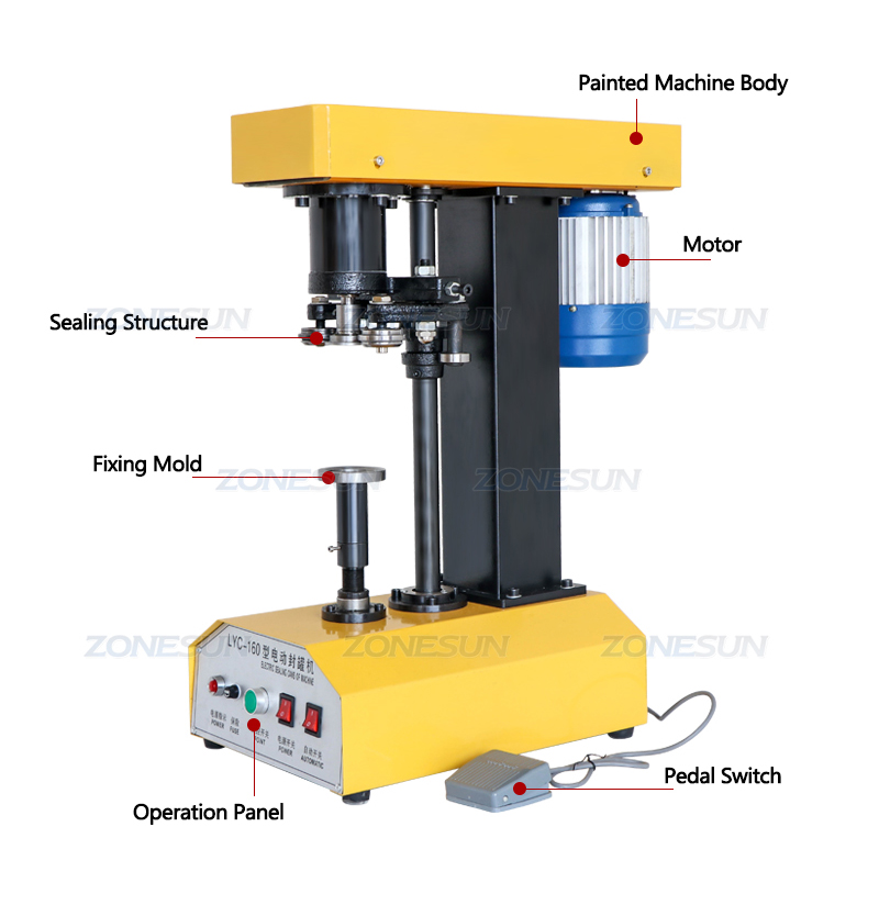 Diagram of can sealing machine