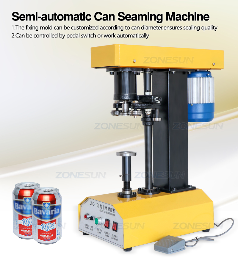 Electric Semi-Automatic Can Sealing Machine