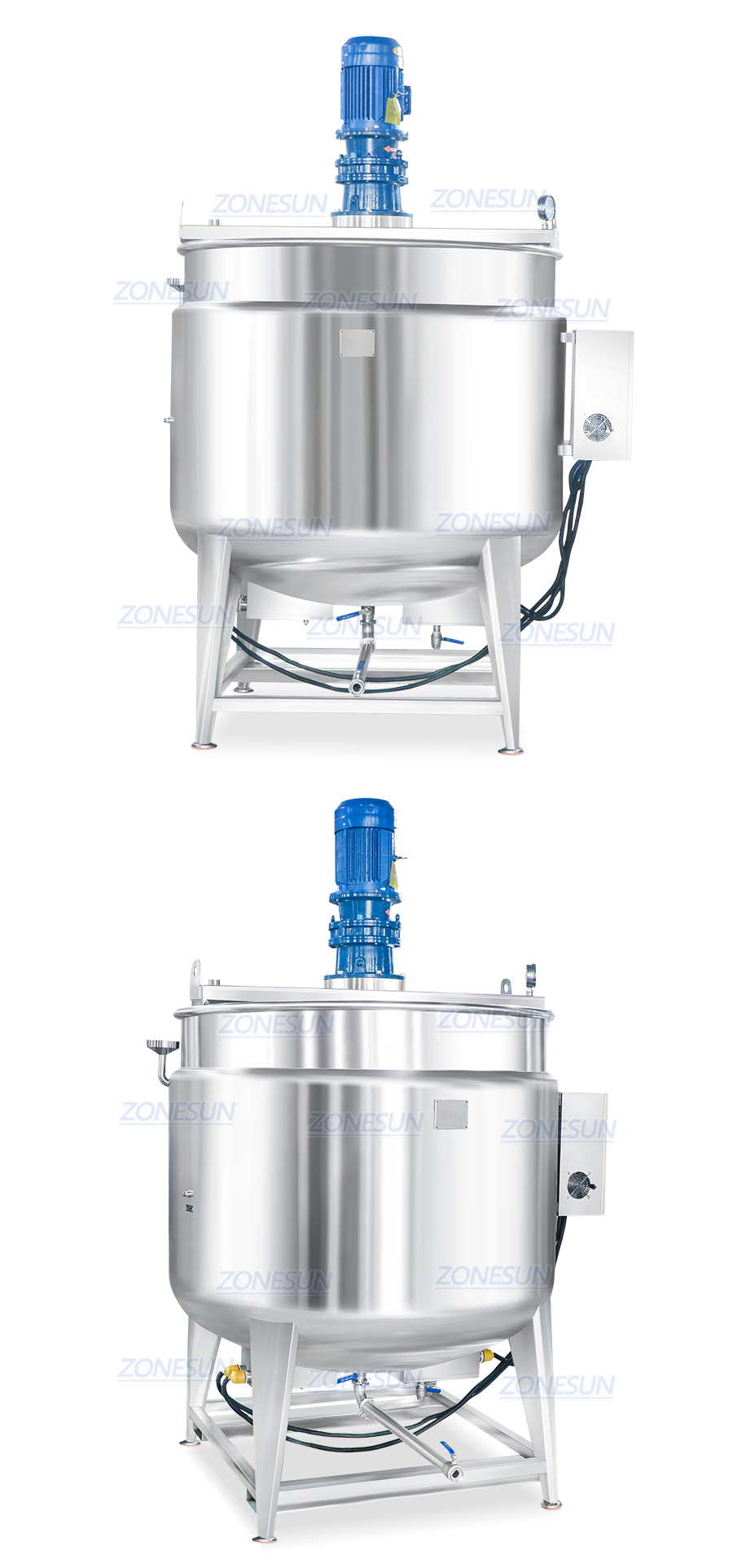 Real Shot of Stainless Steel Mixing Tank