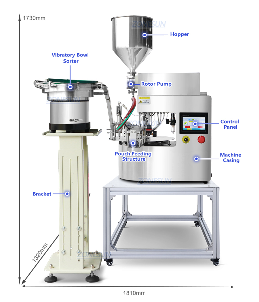 Diagram Of Automatic Spout Pouch Filling Machine