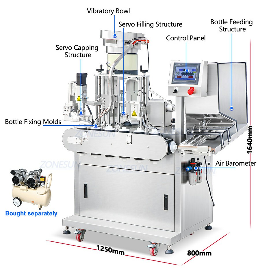 Diagram Of Collagen Peptide Drink Filling Machine