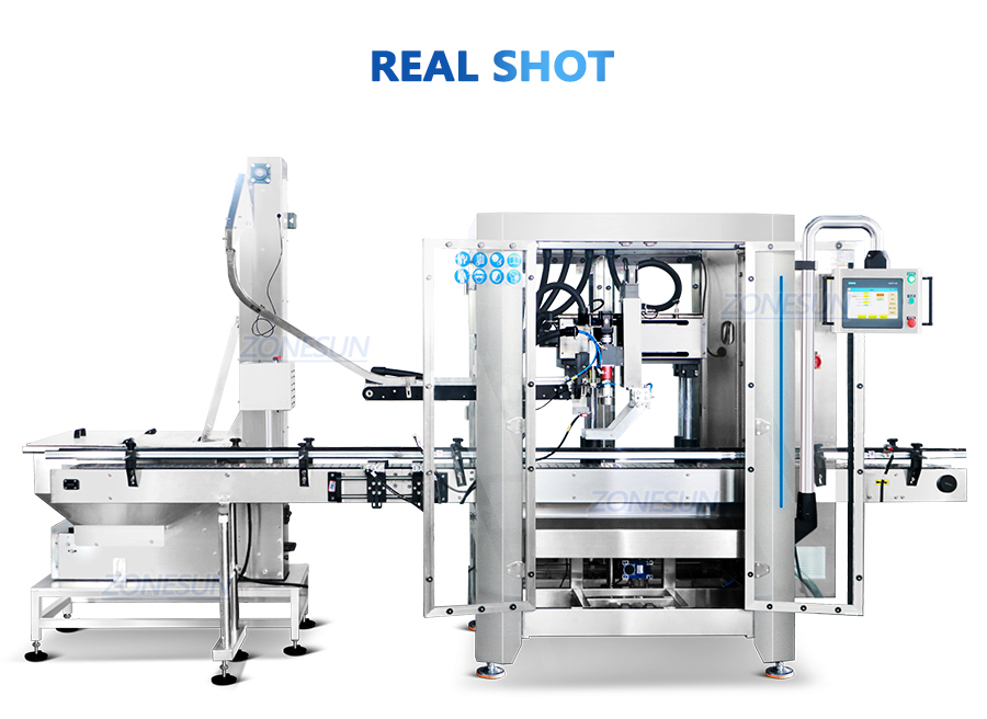 Automatic Canister Tracking Capping Machine