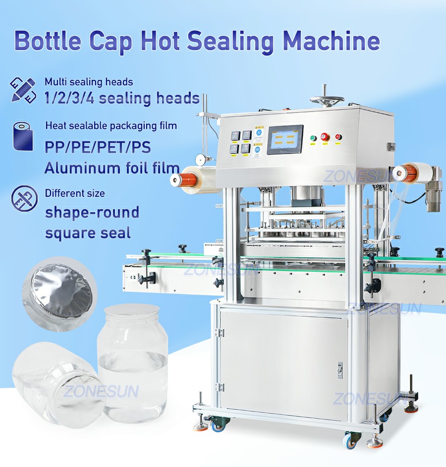 Automatic Plastic Tub PET Aluminum Film Sealing Machine