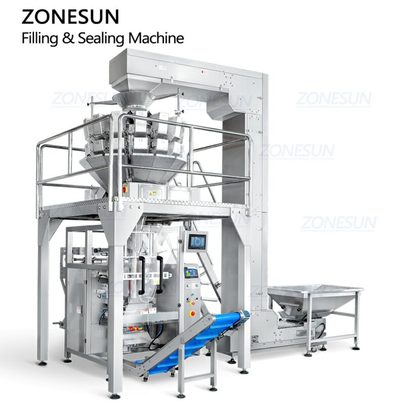 Máquina envasadora de gránulos multicabezal
