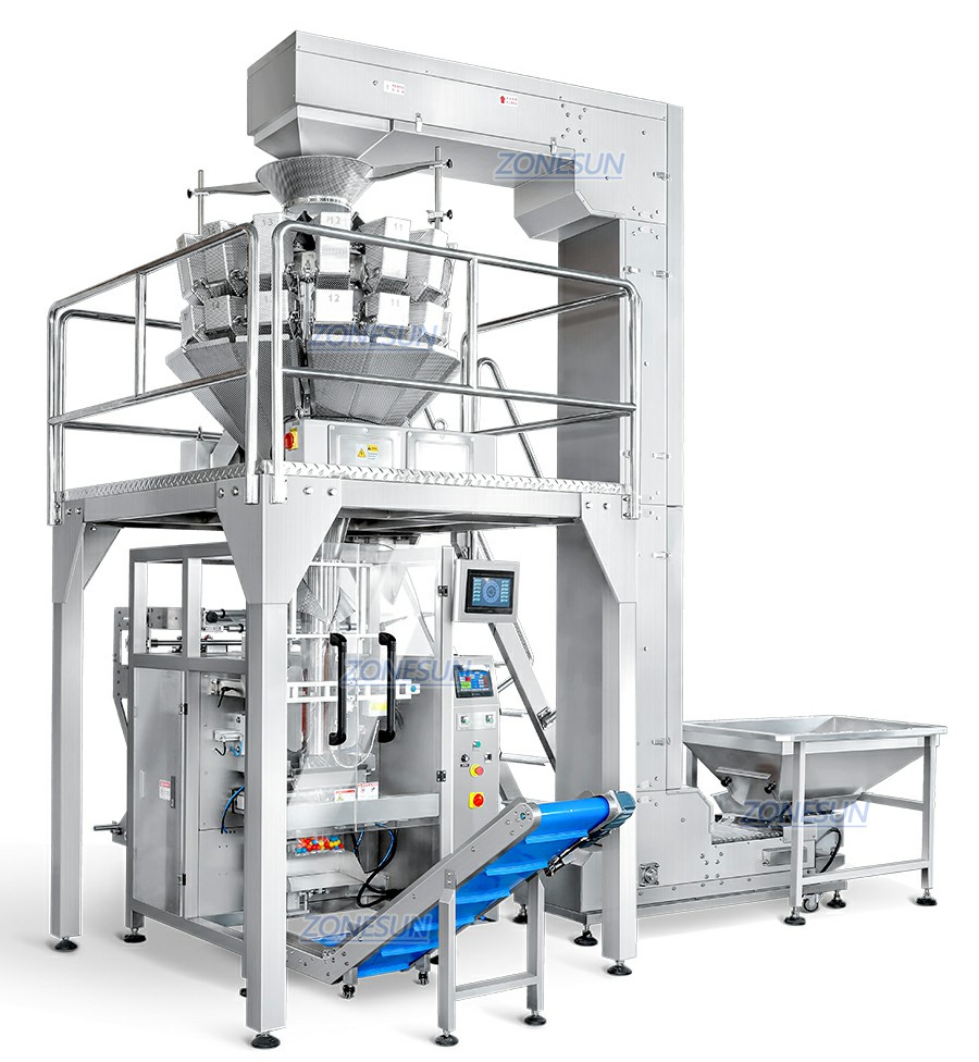 Envasadora vertical de alimentos congelados