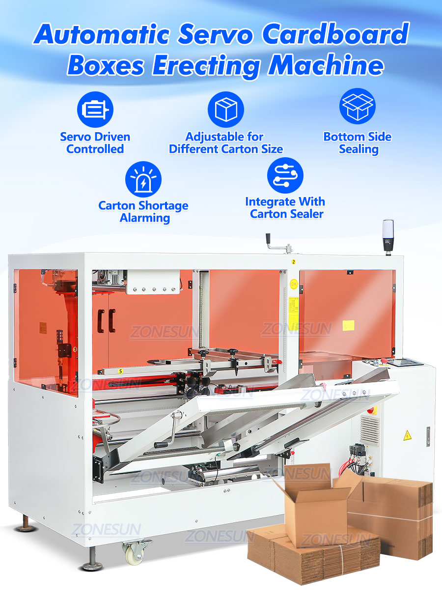 Automatic Case Erecting Machine With Bottom Sealing