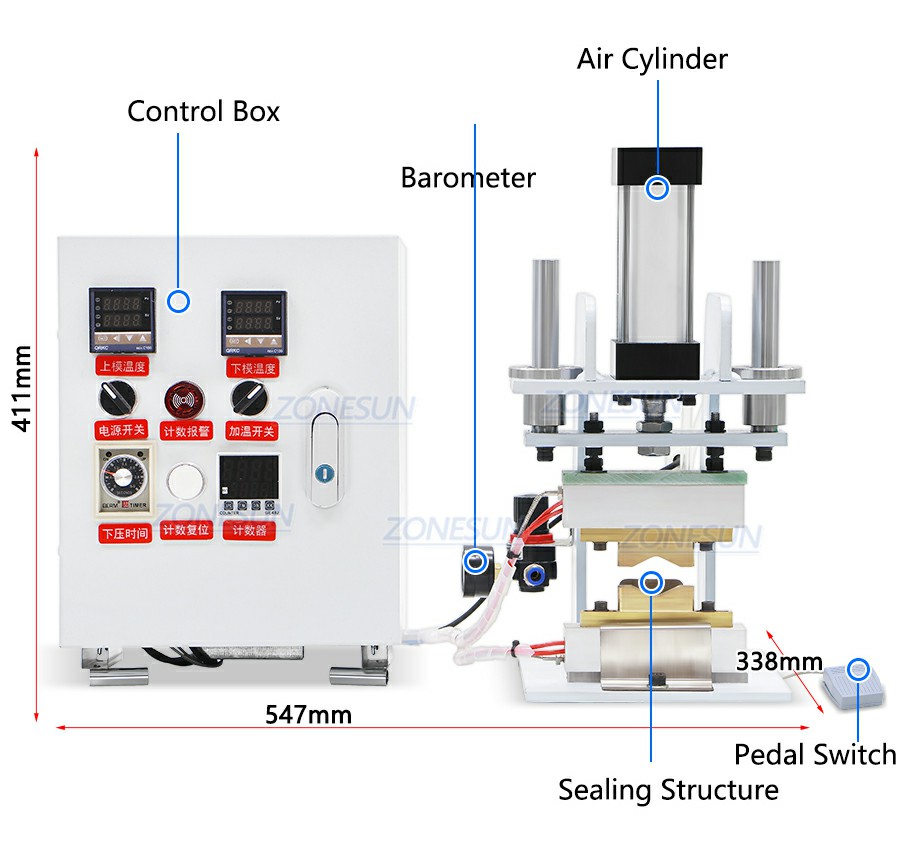 Pouch Cap Sealing Machine