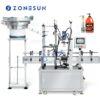 Máquina taponadora automática de botellas de gel de ducha