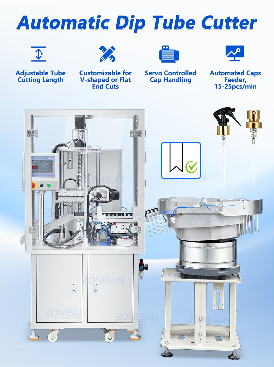 Automatic Dispenser Pump Dip Tube Cutting Machine Automatic Dispenser Pump Dip Tube Cutting Machine